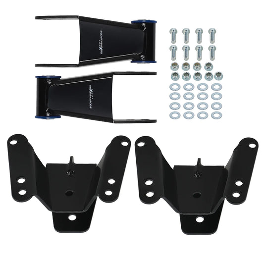 73-87 c10 Rear 4" Lowering Kit Hangers & Shackles