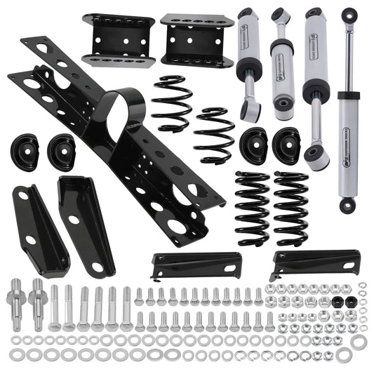 63-72 C10 LOWERING KIT Front 3" Rear 5" Drop w/ Trailing Arm Kit