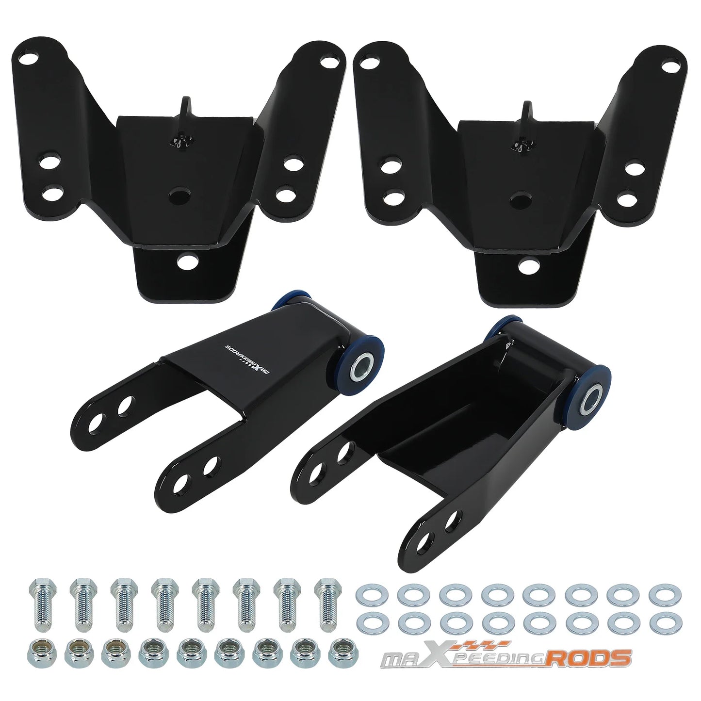73-87 c10 Rear 4" Lowering Kit Hangers & Shackles