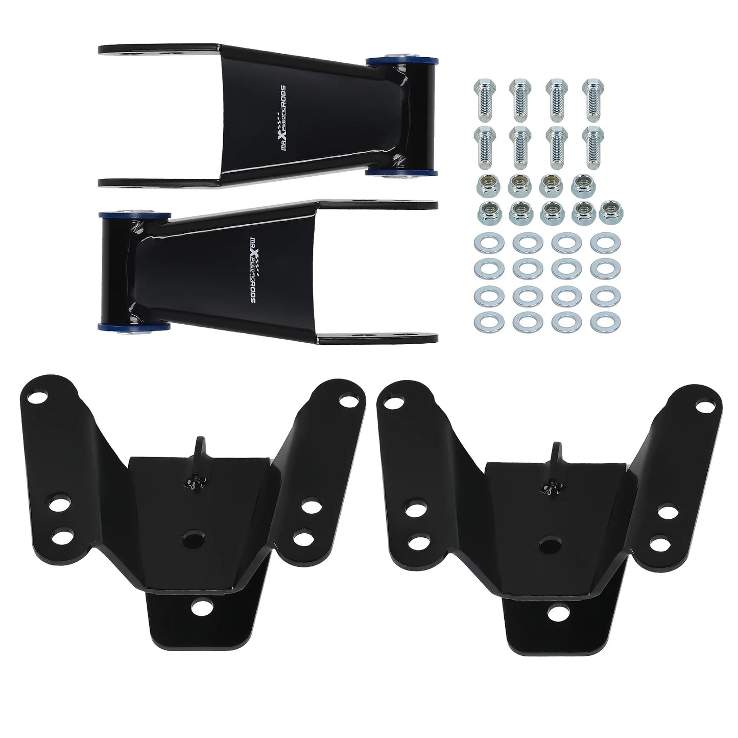 73-87 c10 Rear 4" Lowering Kit Hangers & Shackles